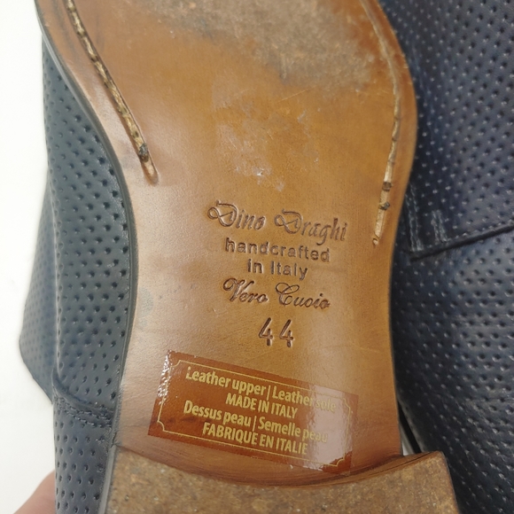 Dino Draghi Italian Leather Oxfords Sz 11 - Picture 6 of 8